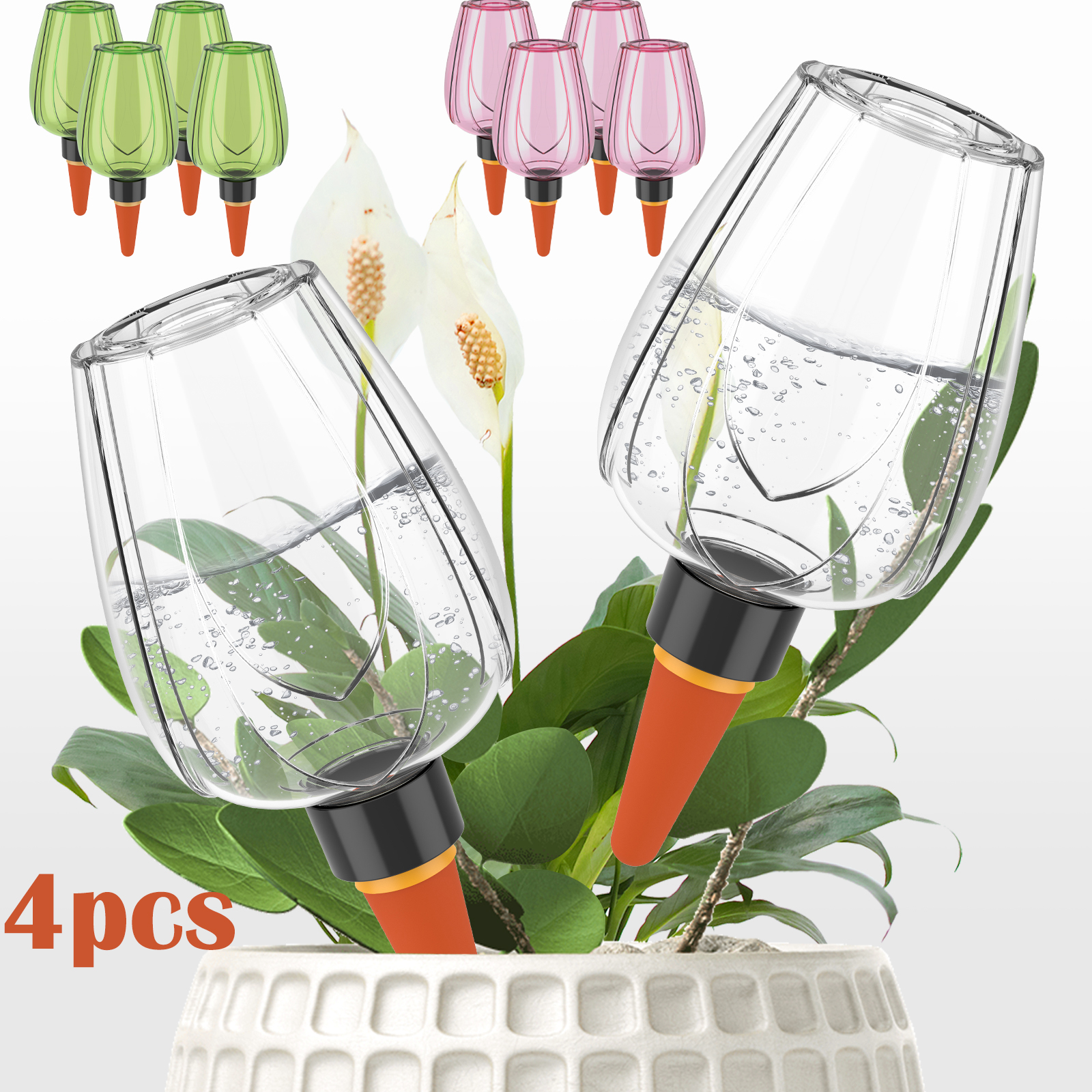 Plant Parent Kit - 4Pcs Plant Watering Balls 350ML Self