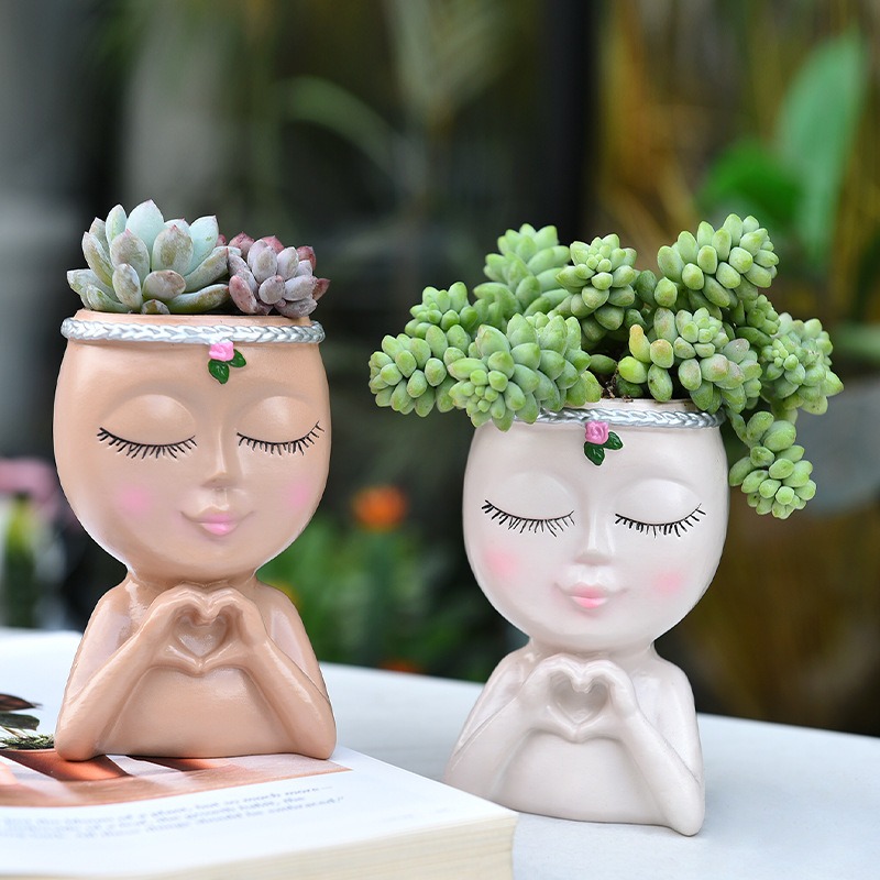 Plant Parent - Creative Elegant Love Girl Meditation Potted
