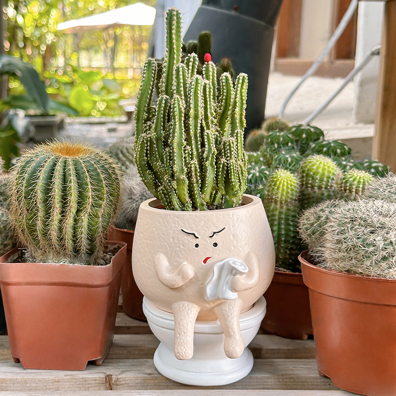 Plant Parent - Funny Ghost Toilet Resin Succulent Planter