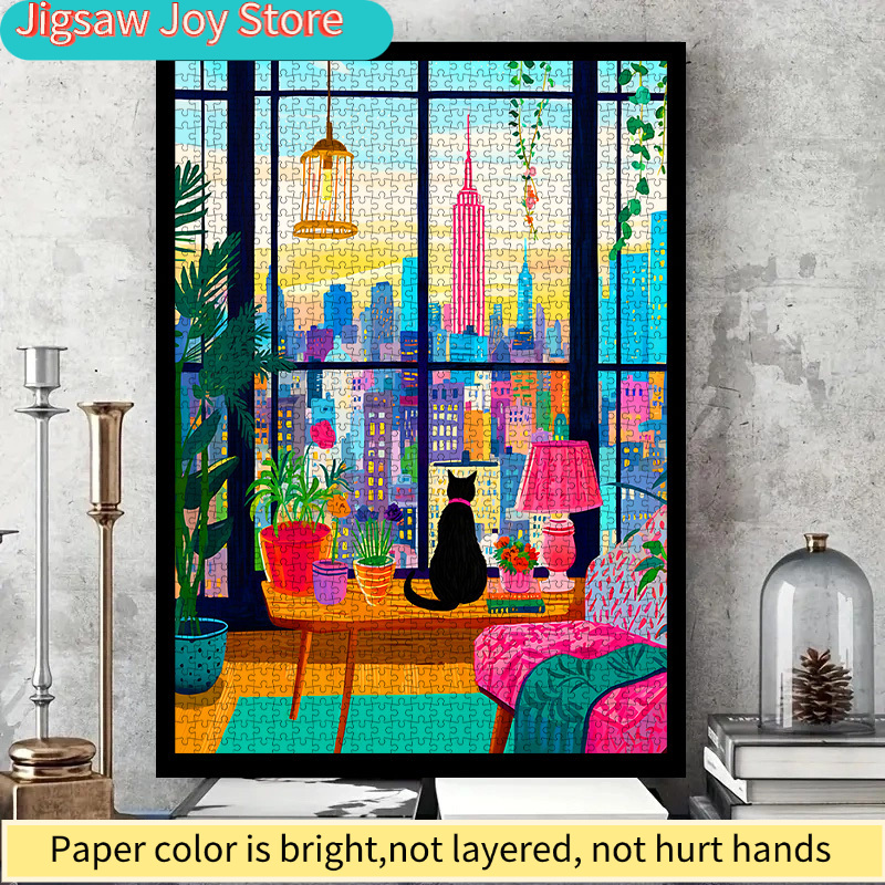 DIY Paper Puzzle, New York Cit - Plant Parent review and price