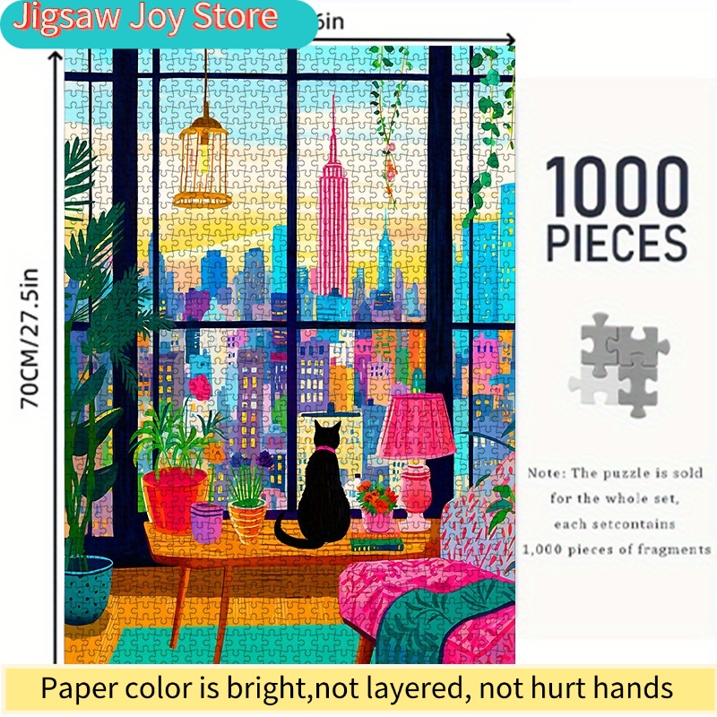 DIY Paper Puzzle, New York Cit - Plant Parent review and price
