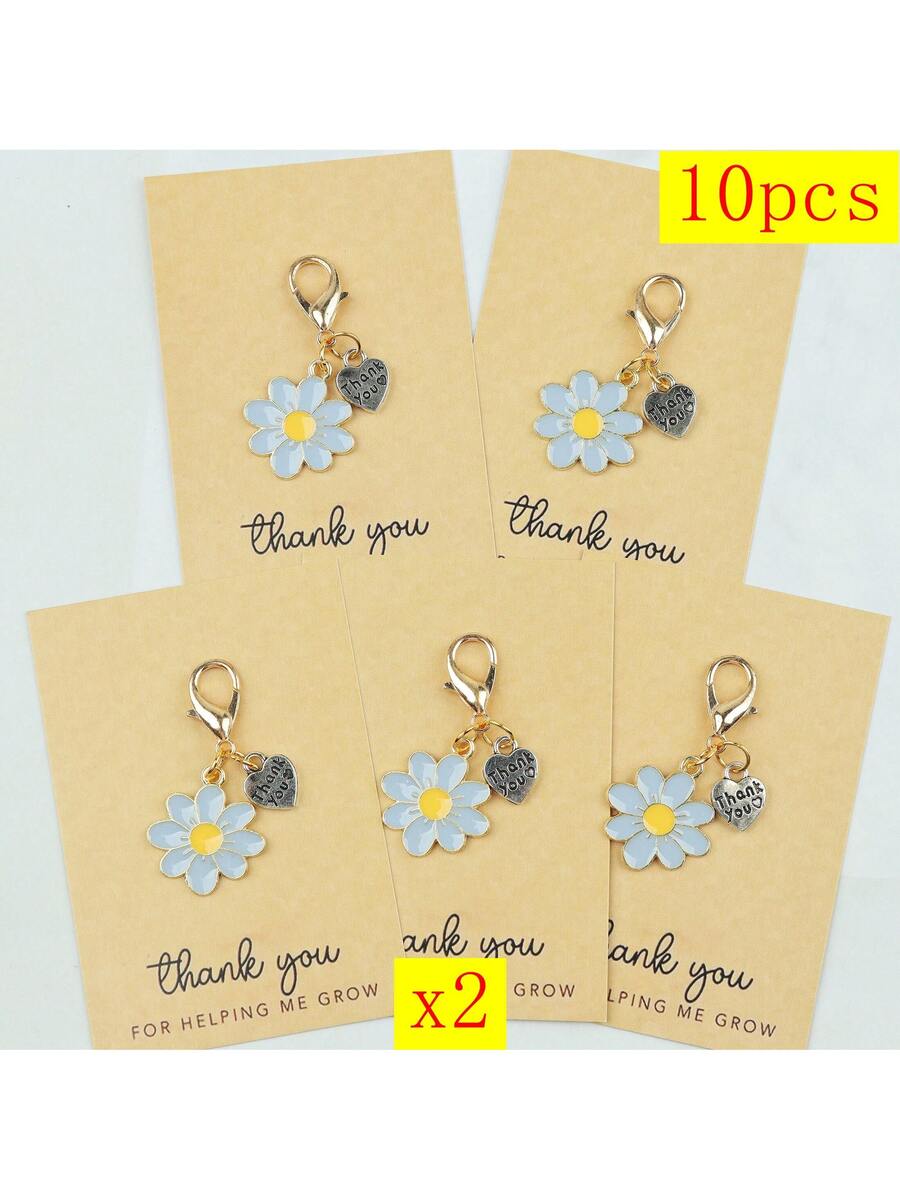 Enamel Daisy Keychains With Th - Plant Parent review and price