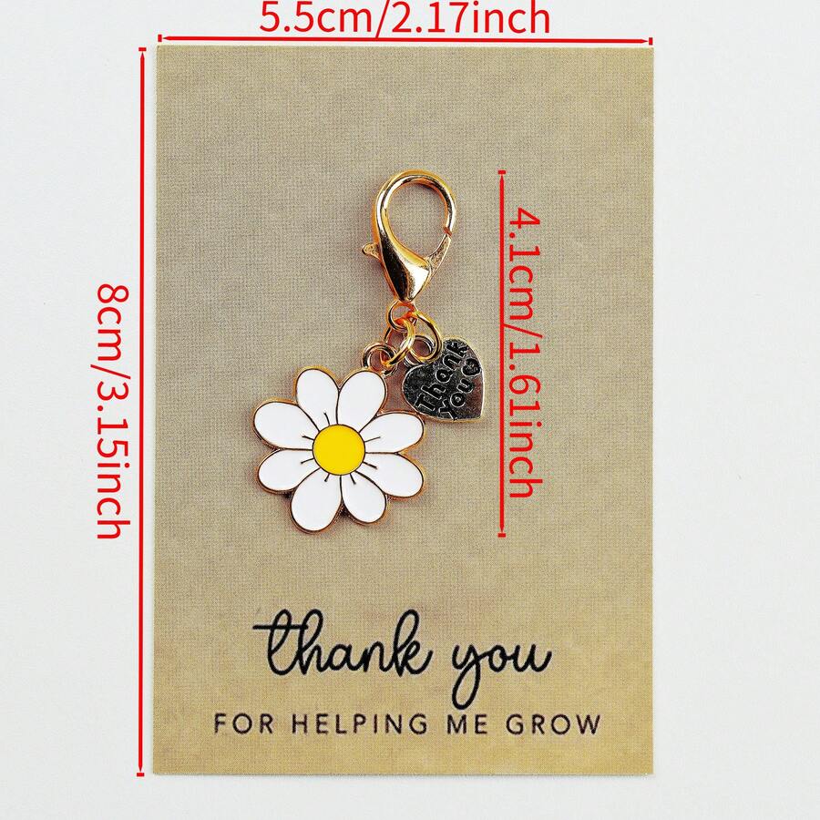 Enamel Daisy Keychains With Th - Plant Parent review and price