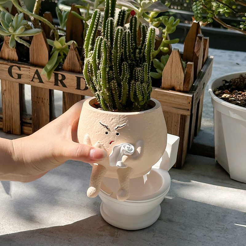Funny Ghost Toilet Resin Succu - Plant Parent review and price